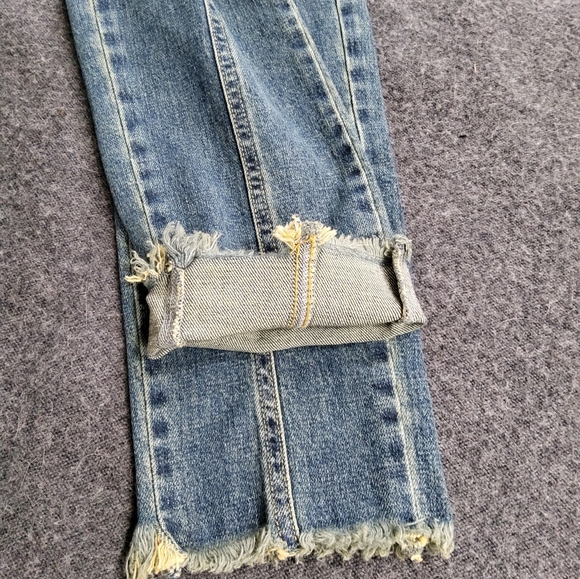 Retrofete Dree Denim Strapless Jumpsuit Size 28 - Picture 12 of 16